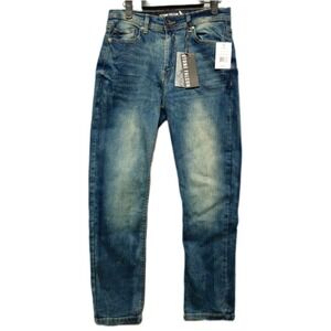 STONE FALCON Mens Size 32x30 Athletic Fit Medium Blue Tint Jeans Stretch NEW